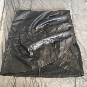 Faux Leather Skirt